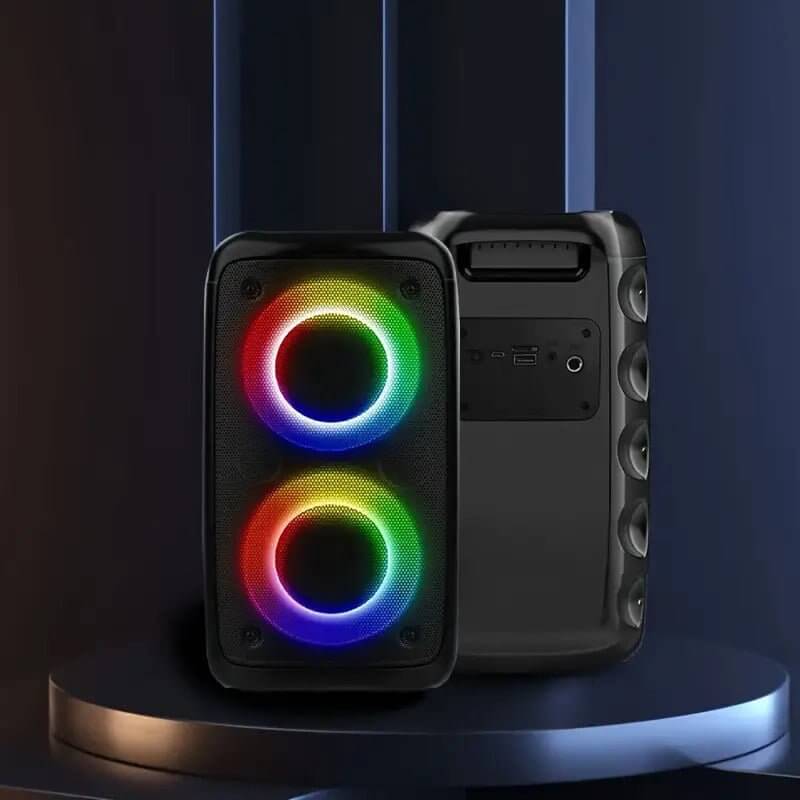 Wireless Speaker With Subwoofer, Large Boombox Speaker, Stereo Speaker, Subwoofer, Outdoor Wireless Speaker, Party Disco Light, TWS, TF, AUX - DBMP (Electronics And More Store)