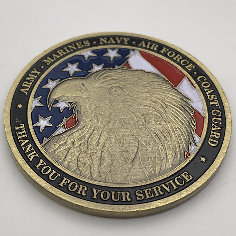Ancient Bronze Commemorative Coins Of Flying Eagle