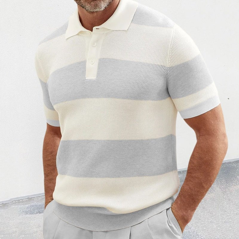 Mens Clothing Summer Fashion Lapel Sweater Short Sleeve Men Clothing Men Wears - DBMP Shop
