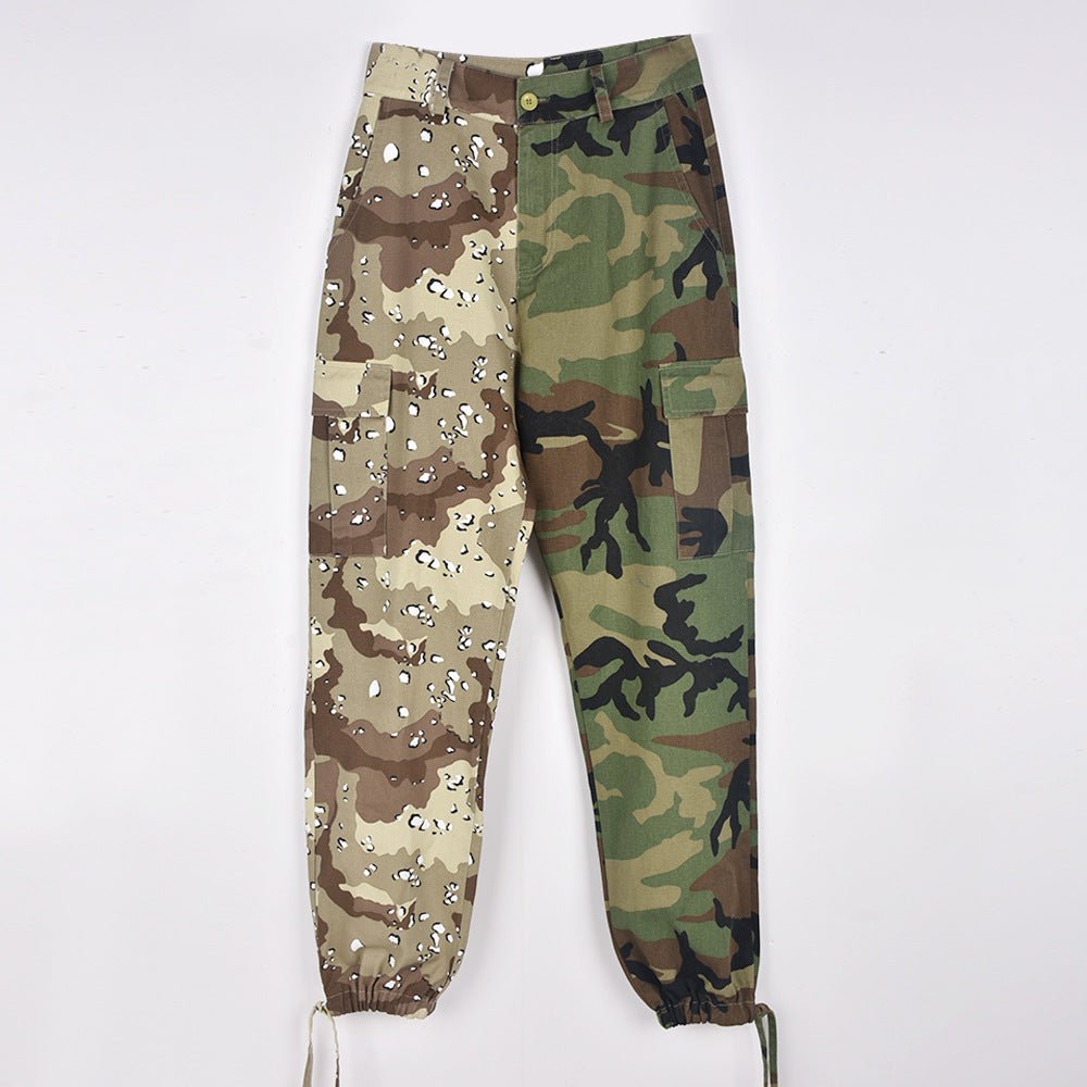 Denim Casual Camouflage Color - block Pants - DBMP (Electronics And More Store)