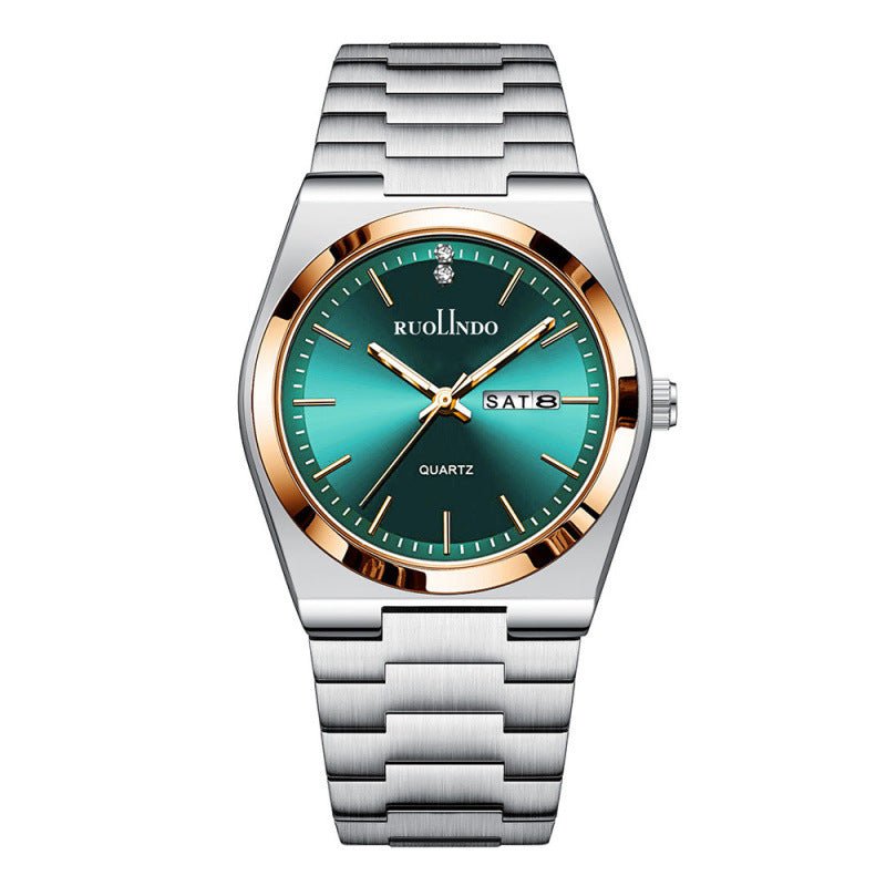 Ultra-thin Butterfly-clasp Steel-band Quartz Mens Watch - DBMP Shop