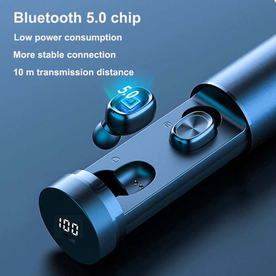 Bluetooth Earphone 5.0 Wireless 8D HIFI Sport MIC Earbuds Gaming Music Headset - DBMP (Electronics And More Store)