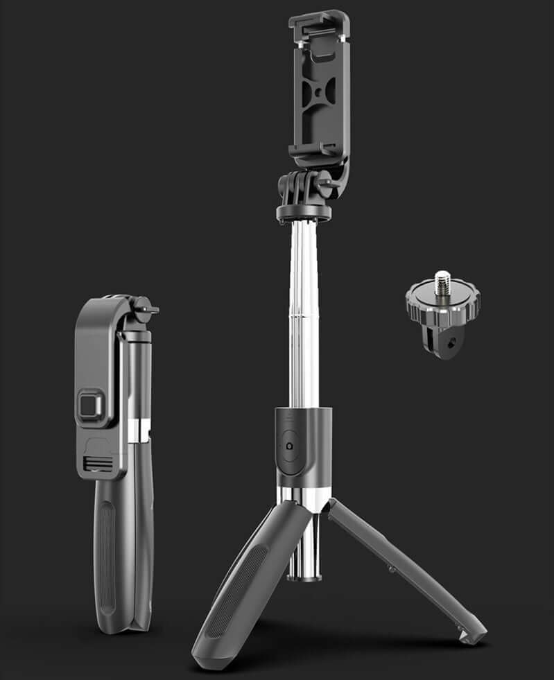 Compatible with Apple, Tripod Selfie Stick Mobile Universal Live Triangle Bracket One Bluetooth Selfie Artifact - DBMP (Electronics And More Store)