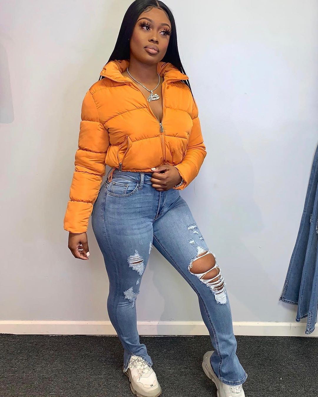 Ripped split fringed jeans - DBMP Shop