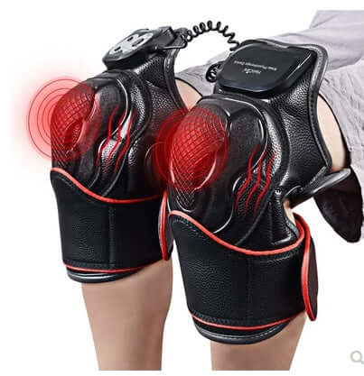 Hailicare heat knee massager with red therapy lights for joint pain relief and relaxation.