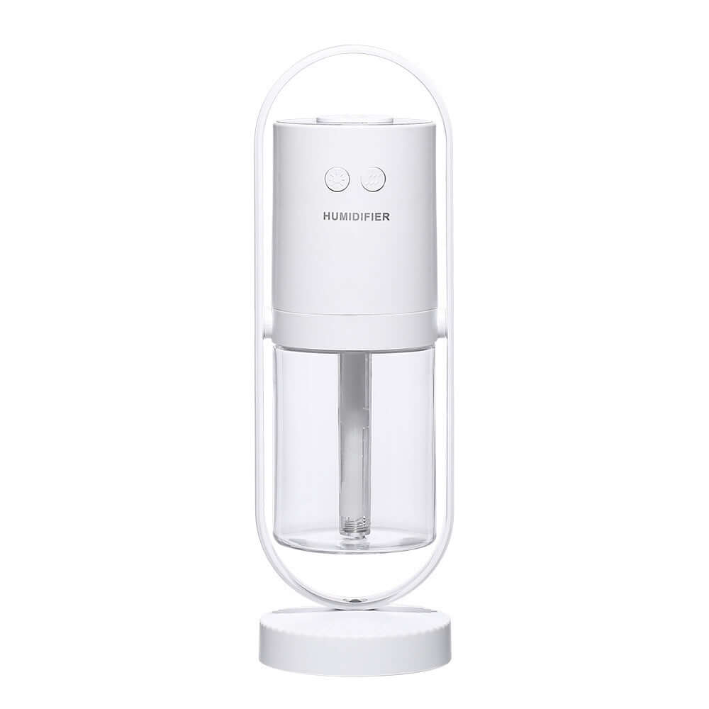 Magic Shadow USB Air Humidifier with night light feature for home or office, designed for easy moisture diffusion.