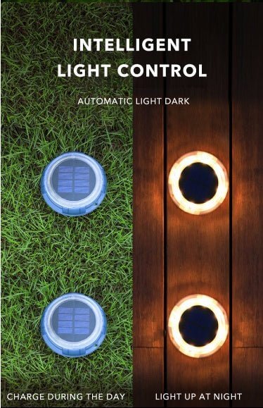 8Led Solar LED Light Outdoor Lawn Lamp Garden Light Courtyard Garden Decoration Solar Sensor Step Street Light For Porch Patio - DBMP (Electronics And More Store)
