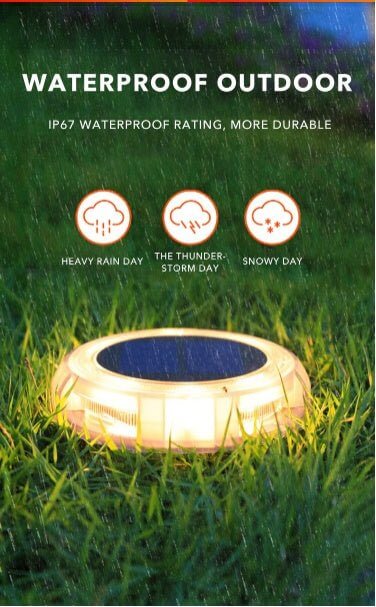 8Led Solar LED Light Outdoor Lawn Lamp Garden Light Courtyard Garden Decoration Solar Sensor Step Street Light For Porch Patio - DBMP (Electronics And More Store)