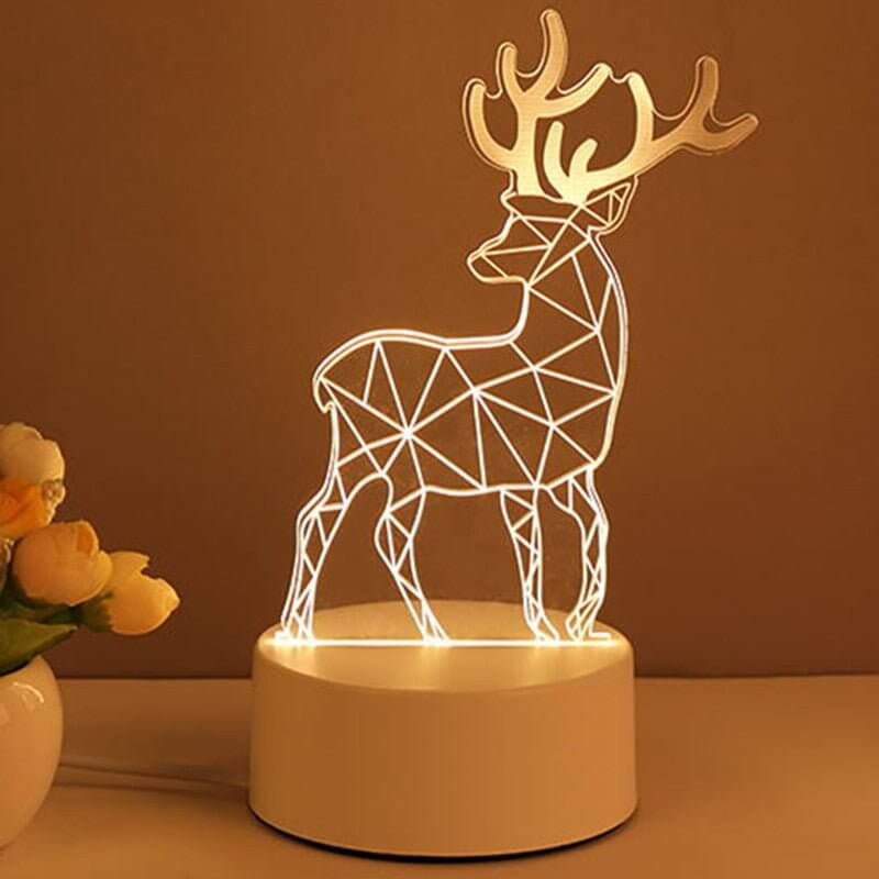 3D Lamp Acrylic USB LED Night Lights Neon Sign Lamp Xmas Home Decorations For Room Decor Valentines Day Gifts - DBMP (Electronics And More Store)