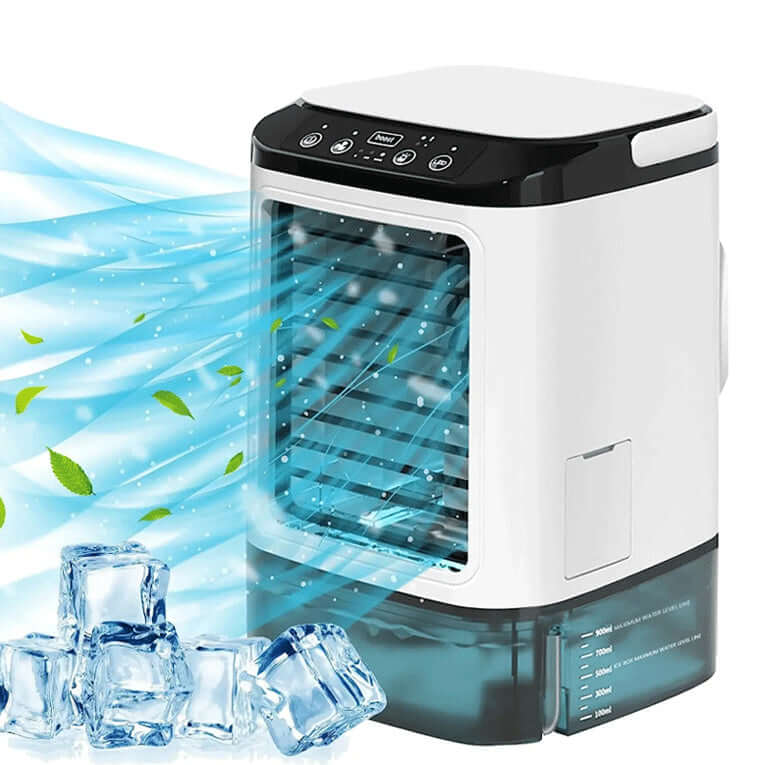 New Style Air Cooler with dual spray cooling, providing refreshing mist and air circulation for a comfortable environment.