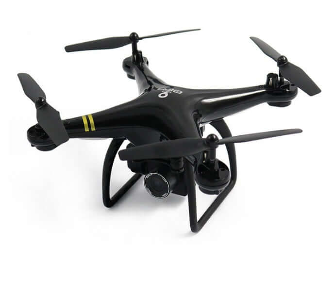 5G image transmission ESC camera drone with four propellers and camera, designed for aerial photography and long flight time.