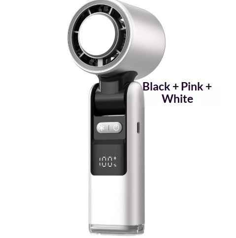 Turbos Chilled Ice Sensation Cold Fan Super Mini Turbos Speed Fan USB Powered Digital Display For Outdoor Camping Travel