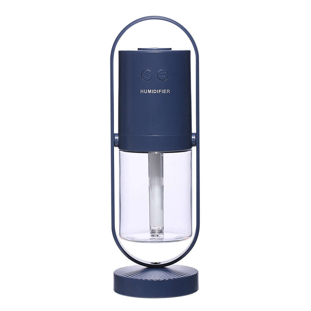 Magic Shadow USB Air Humidifier with night light, sleek design, suitable for home, office, and car use.