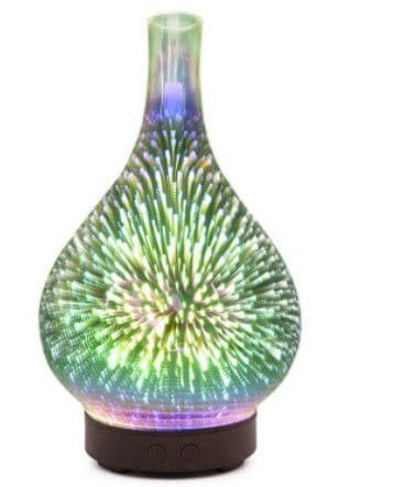3D Glass Aroma Diffuser Colorful Lamp Humidifier Night Light - DBMP (Electronics And More Store)