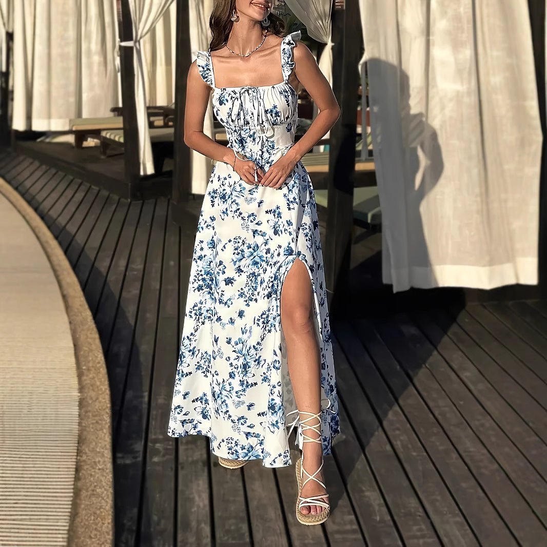 Summer New Womens Floral Print Long Dress - DBMP Shop