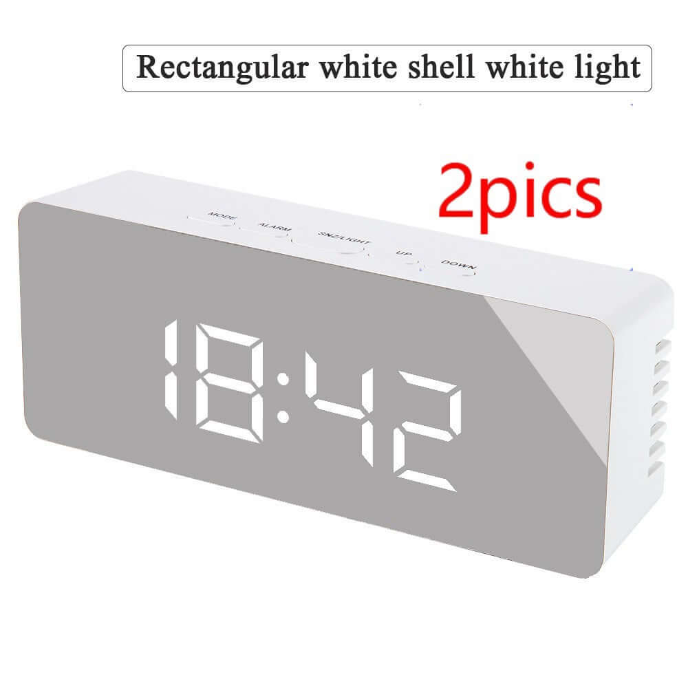 Digital LED multi - function mirror clock - DBMP (Electronics And More Store)