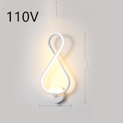 led wall lamp nordic minimalist bedroom bedside lamp - DBMP Shop