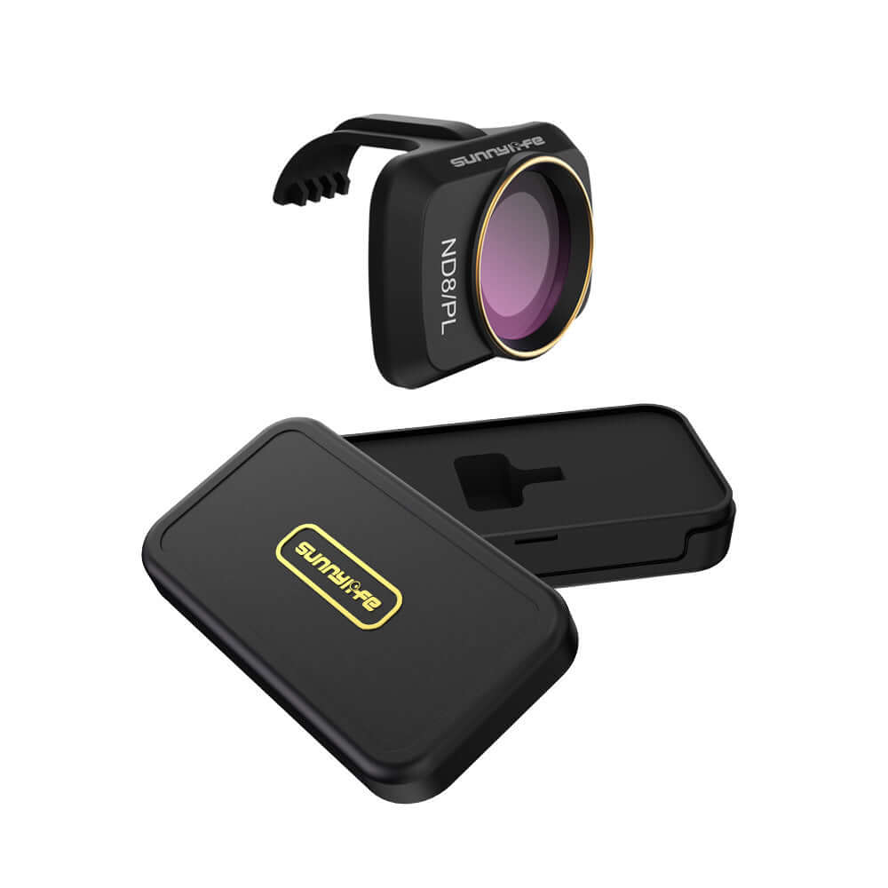 Sunnylife ND8PL filter for Mavic Mini, featuring a protective case and optimal glass materials for clear images.