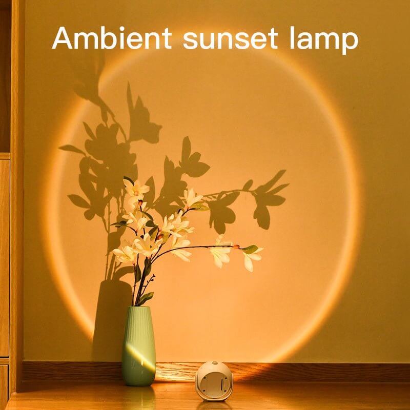 Adjustable Angle Human Sensing Light, Wireless Sunset Light, Indoor Spotlight, Corridor, Living Room Wall Light, Rechargeable And Installed Dry Battery - DBMP (Electronics And More Store)