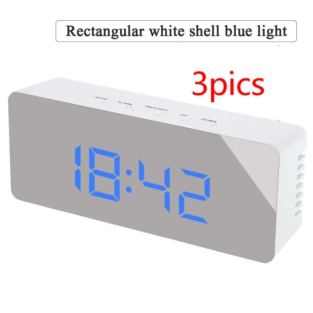 Digital LED multi - function mirror clock - DBMP (Electronics And More Store)