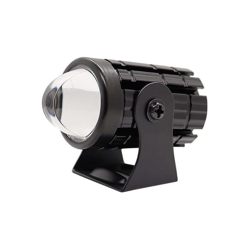 Two-color lens electric car motorcycle spotlight with sleek design and adjustable mount.