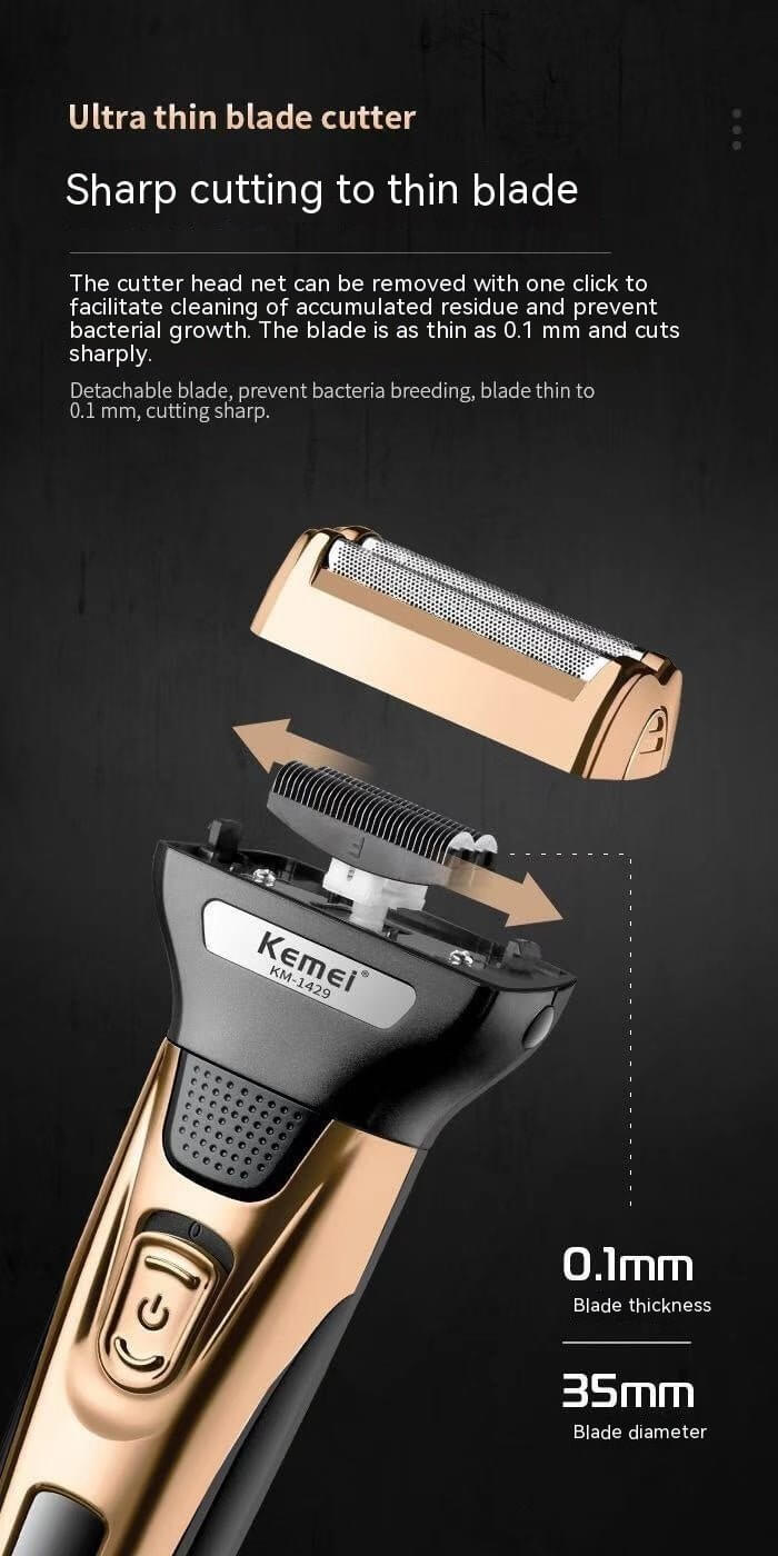 All - in - one Pogonotomy Multi - cutter Head Electric Men's Shaver - DBMP (Electronics And More Store)