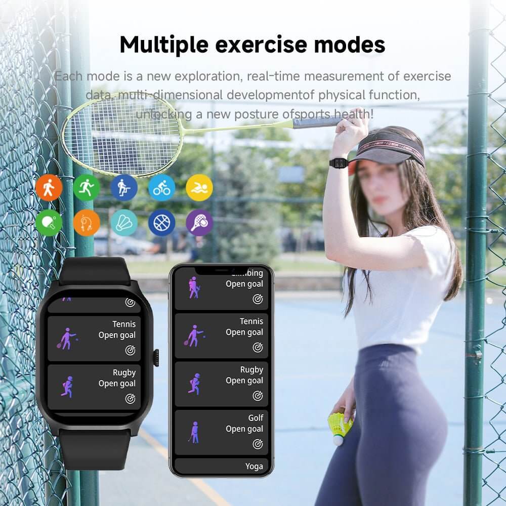 Sports Watch Waterproof HD Large Screen Bluetooth Calling - DBMP (Electronics And More Store)