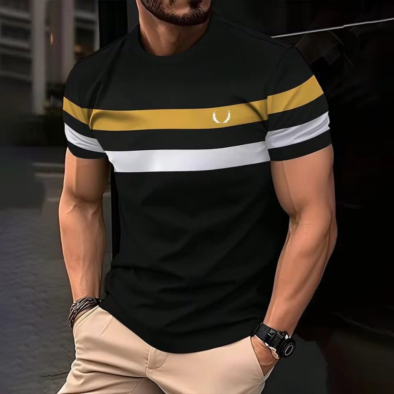 Loose Mesh Breathable Short Sleeve Round Neck T-shirt Simple Men - DBMP Shop