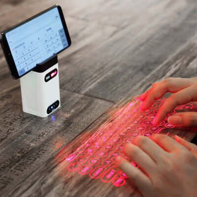 LEING FST Virtual Laser Keyboard Bluetooth Wireless Projector Phone Keyboard For Computer Pad Laptop With Mouse Function - DBMP (Electronics And More Store)