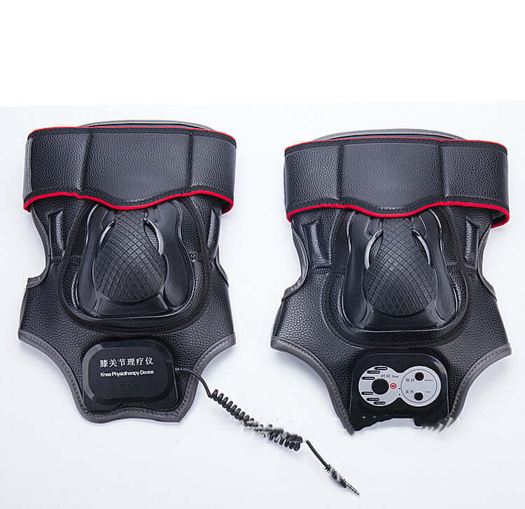 Hailicare heat knee massager in black, designed for physiotherapy and relief from joint swelling and pain.