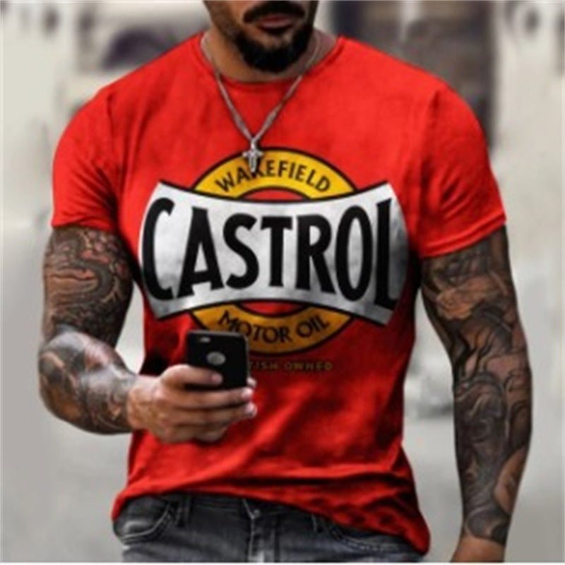Digital Printing Short Sleeve Fashion T-shirt Men - DBMP (Electronics And More Store)