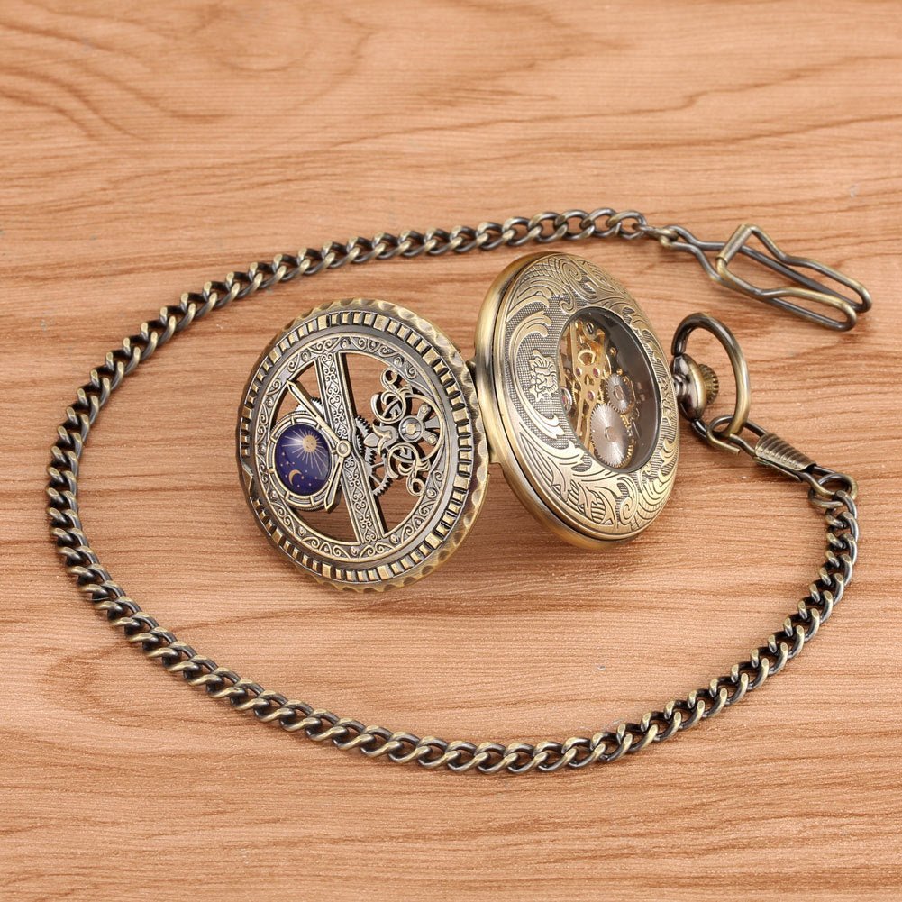 Roman-Numeral Manual Mechanical Pocket Watch - DBMP Shop