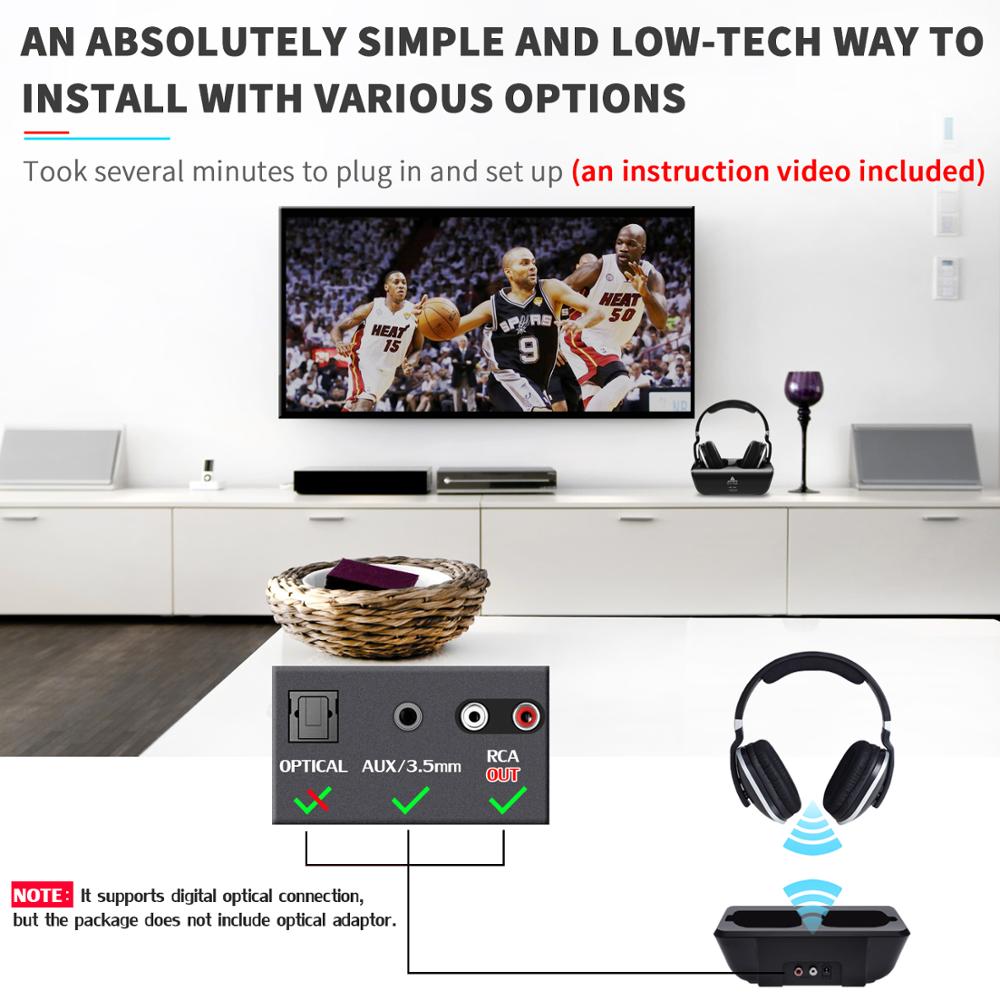 TV Wireless Headphones On-ear Bass Headphones - DBMP Shop