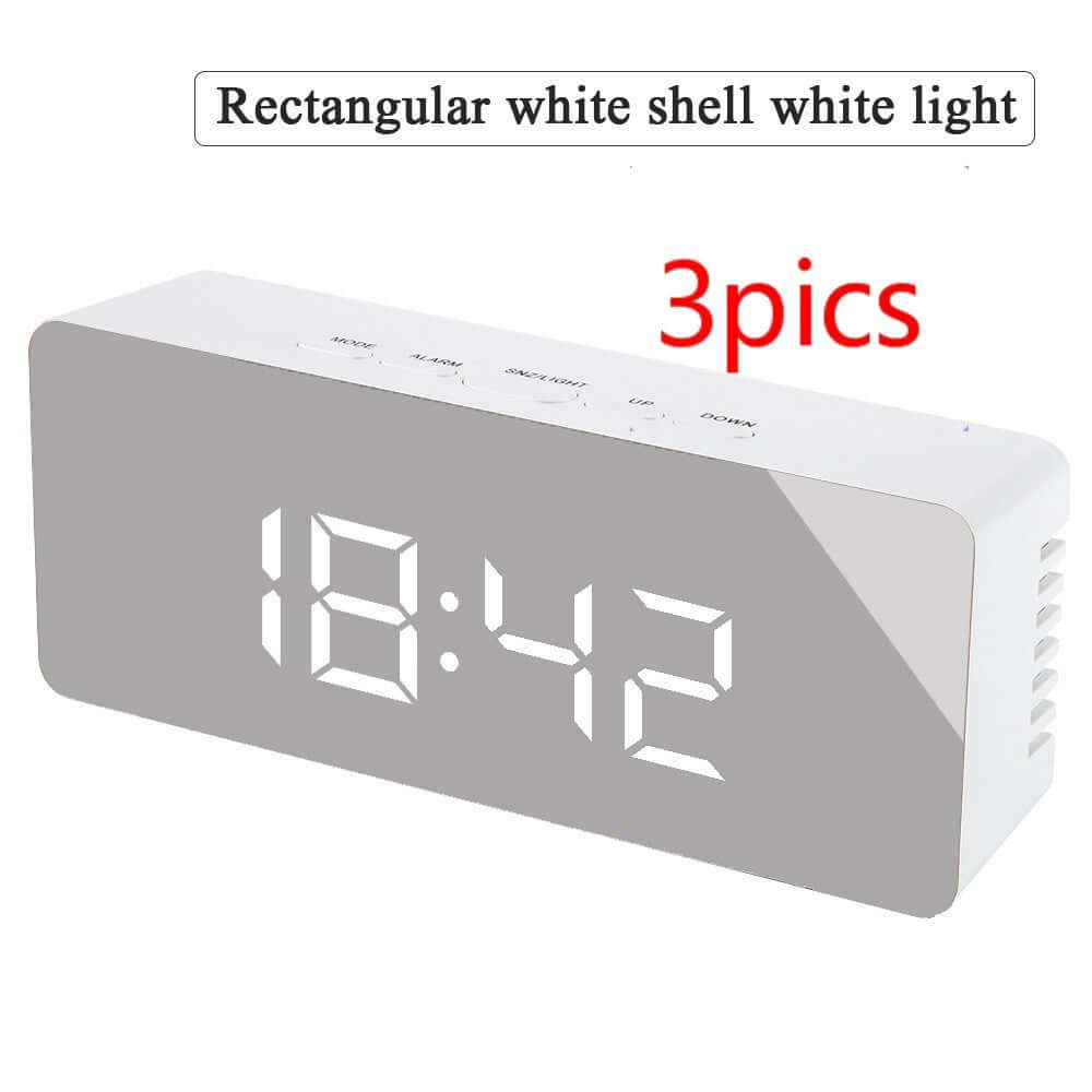Digital LED multi - function mirror clock - DBMP (Electronics And More Store)