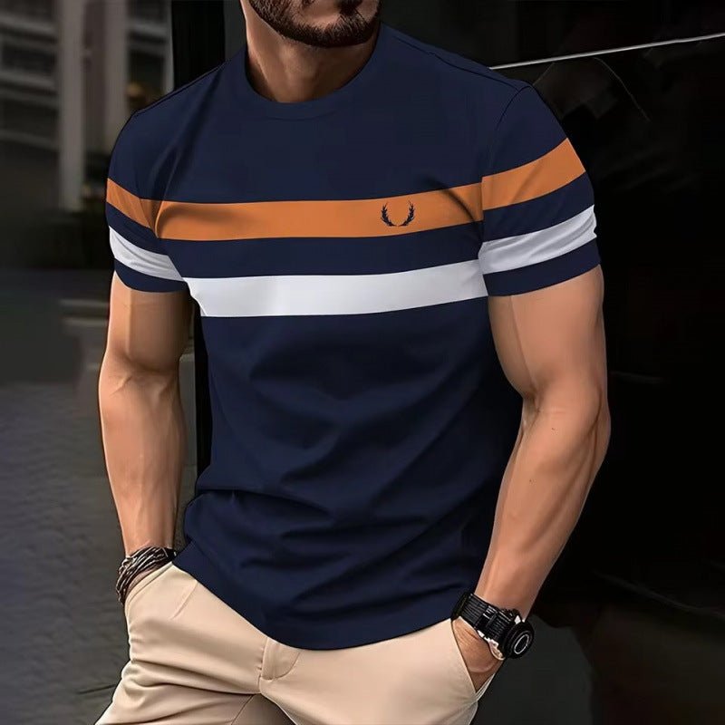 Loose Mesh Breathable Short Sleeve Round Neck T-shirt Simple Men - DBMP Shop