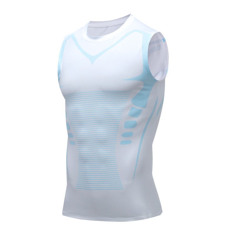 Men's Exercise Workout Quick-drying Breathable Slim Fit Tight Stretch Vest - DBMP Shop
