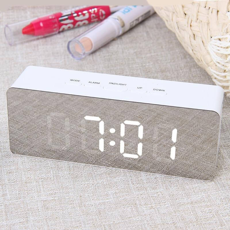 Digital LED multi - function mirror clock - DBMP (Electronics And More Store)