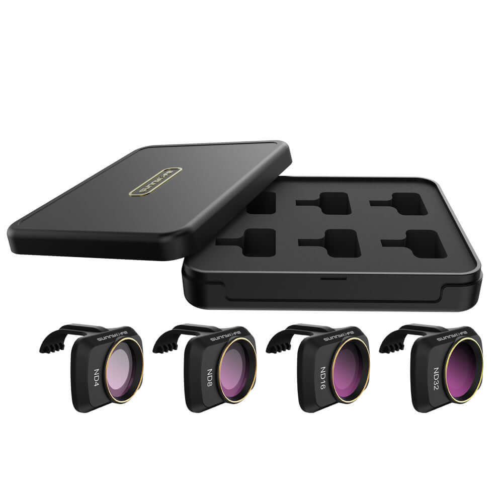 Sunnylife filter kit for Mavic Mini with CPL, ND8, ND16 filters and storage case.