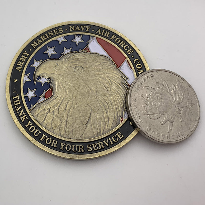 Ancient Bronze Commemorative Coins Of Flying Eagle