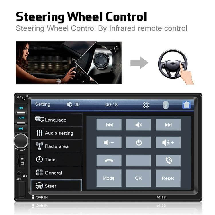 European, American And British Stock Related Baodafeng 2Din Car MP5 Player Car Radio 7 Inch Touch Screen Bluetooth USB AUX Stereo Wholesale - DBMP (Electronics And More Store)