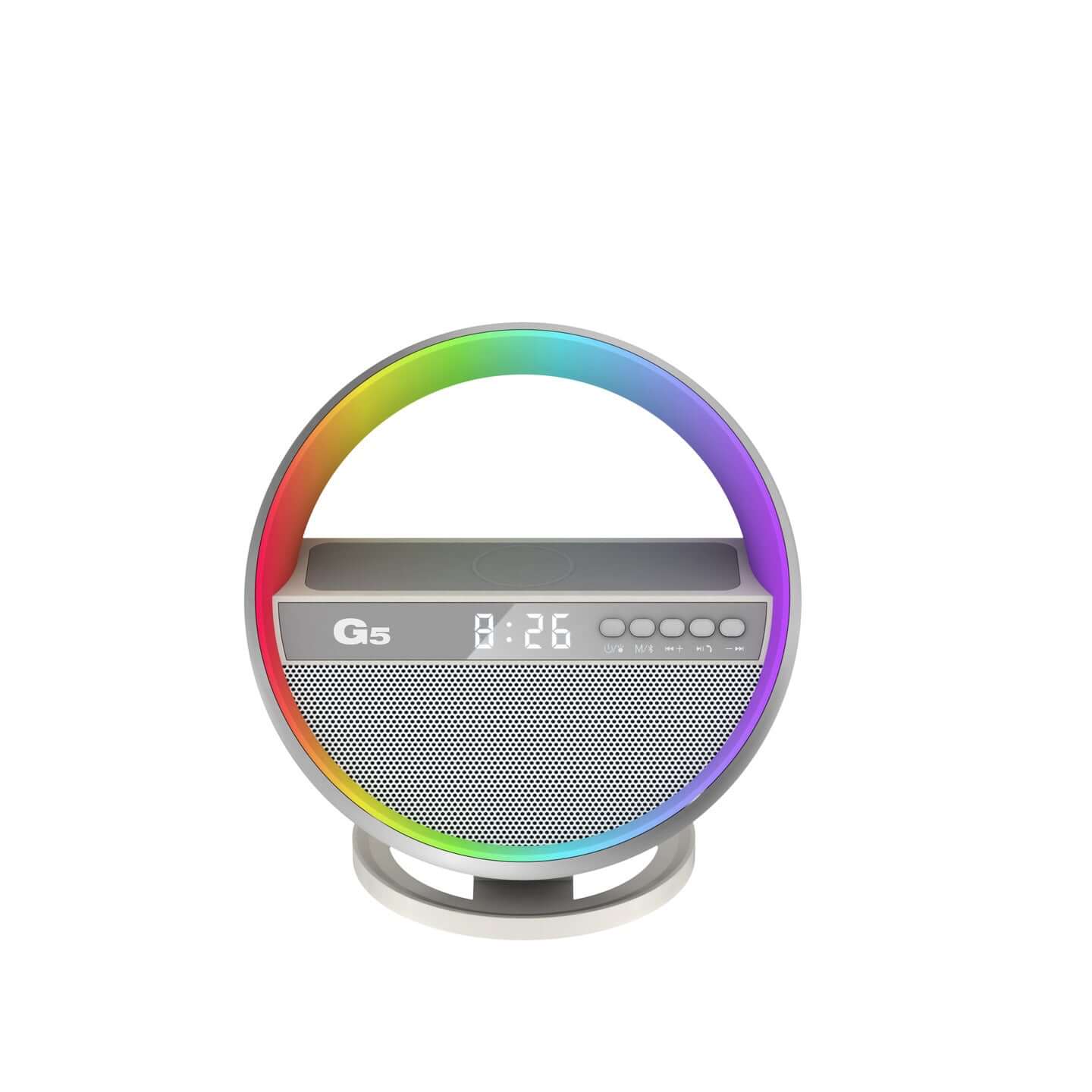2024 New Multifunction RGB Night Light Wireless Charger Bluetooth Speaker Large G Ambience Light Home Decor - DBMP (Electronics And More Store)