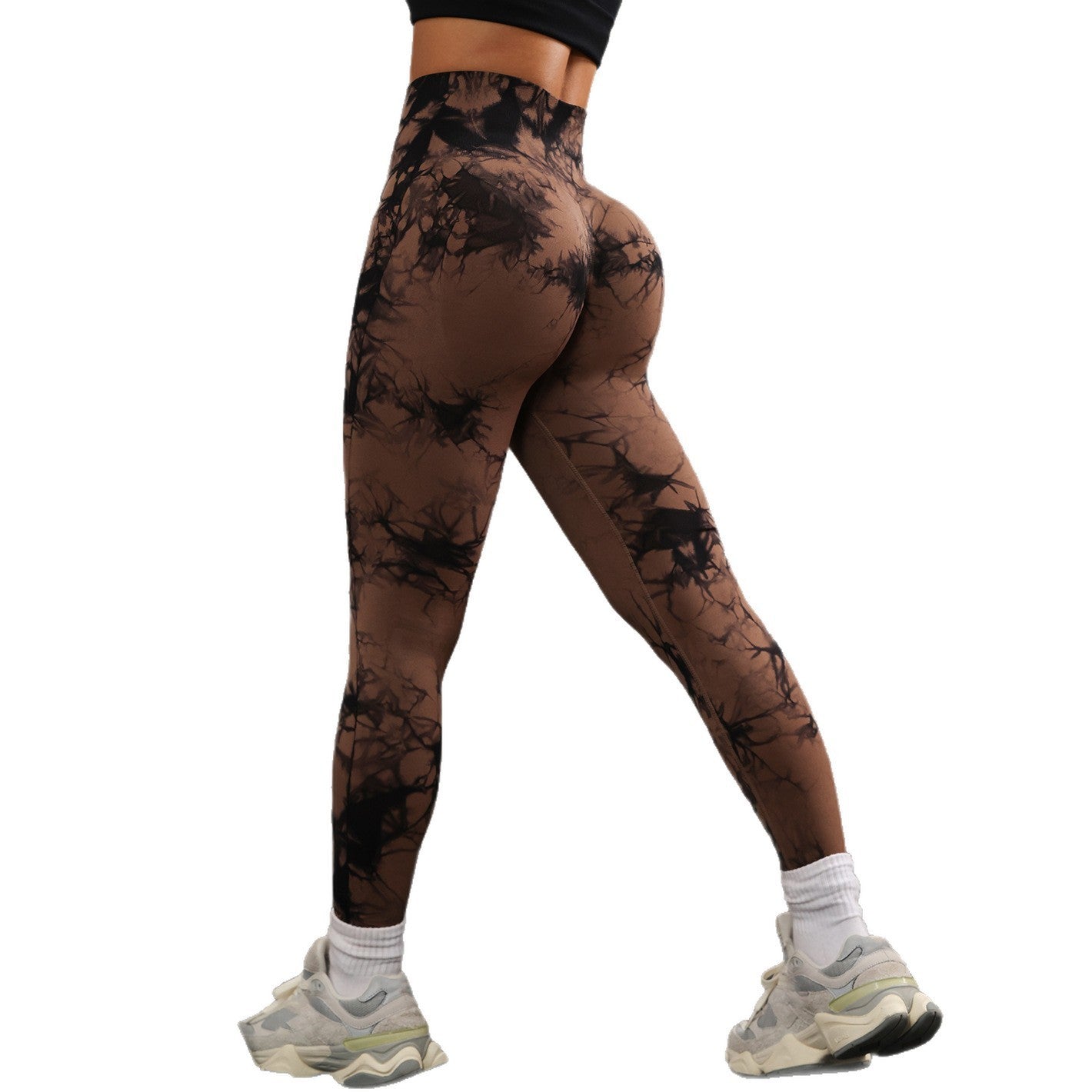 High Waist Tight Yoga Pants Tie - dye Breathable Workout Pants - DBMP (Electronics And More Store)