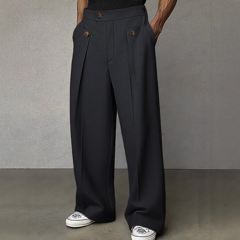 Men's Straight Anti-wrinkle Ironing-free Business Casual Pants - DBMP Shop