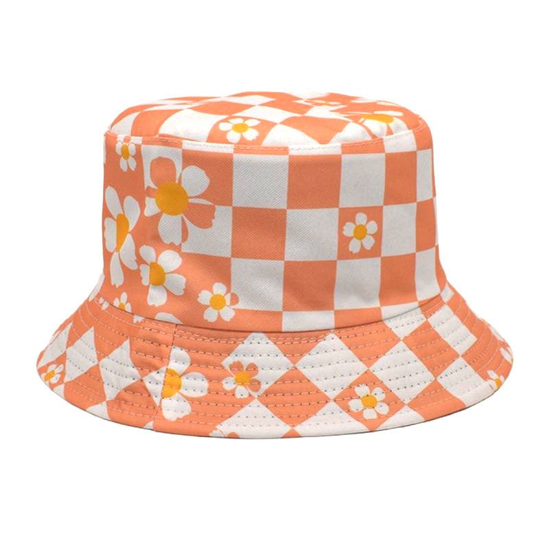 Korean Style Chessboard Plaid Spring And Summer New Bucket Hat Sun-proof - DBMP Shop