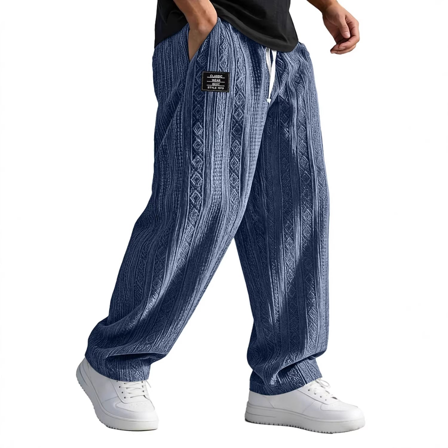 European And American Style Pocketed Straight - Leg Loose Lace - Up Sporty Casual Pants For SpringSummer - DBMP Shop