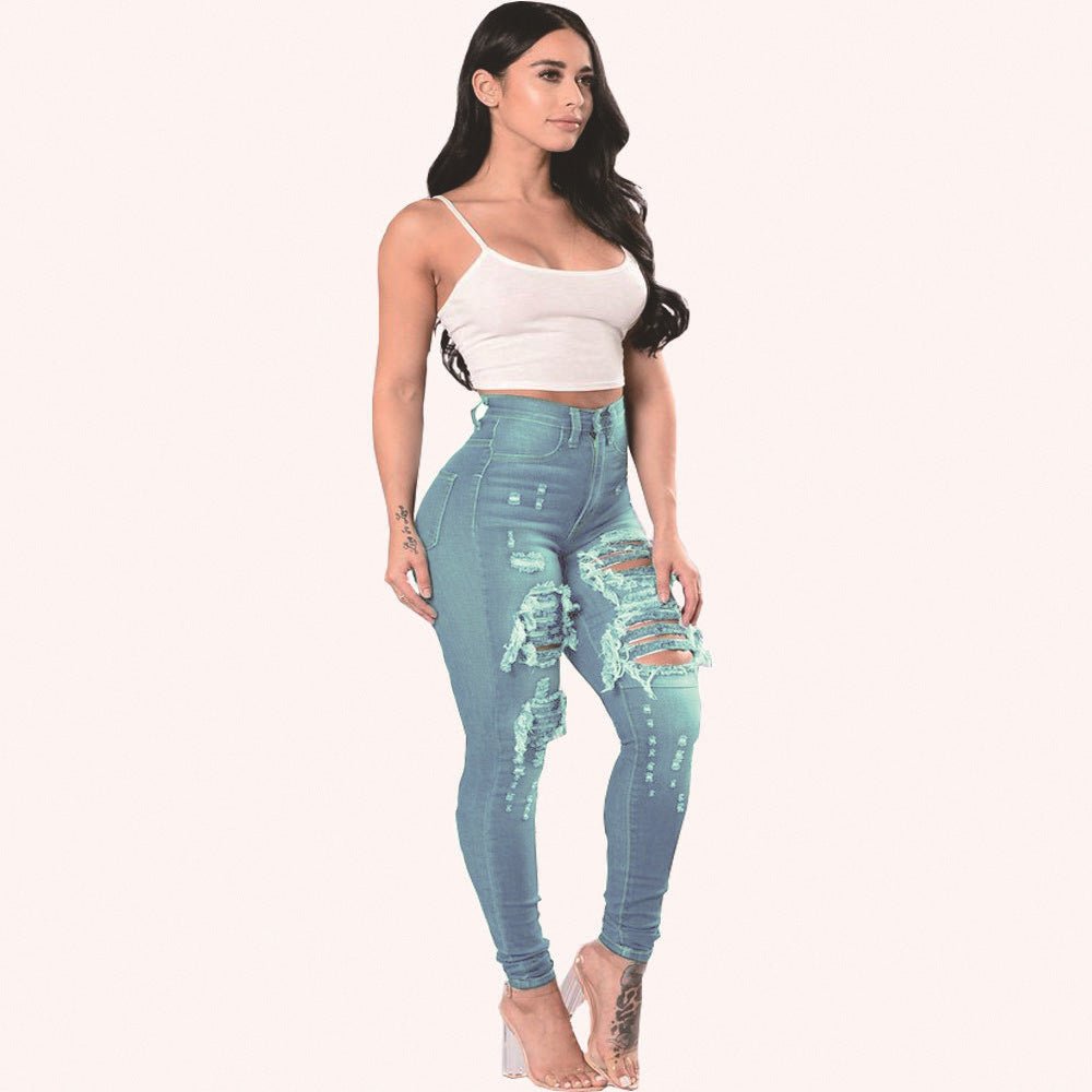 Ripped Jeans For Women Skinny Pants - DBMP Shop