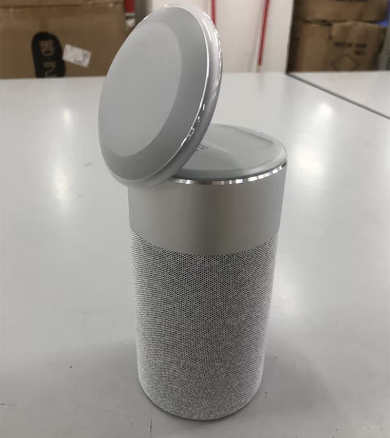 3 In 1 Multi - Function IPhone And AirPods Wireless Charger Portable Bluetooth Speaker With Touch Lamp For Home And Office - DBMP (Electronics And More Store)
