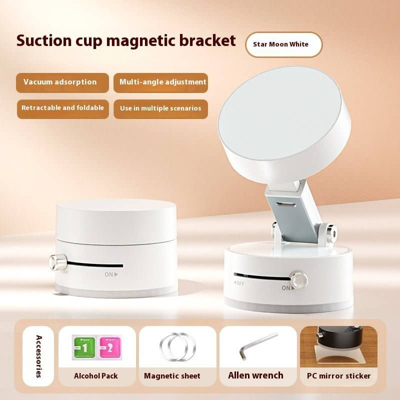 Foldable Magnetic Vacuum Car Phone Holder Foldable Suction Cup With Suction Cup Hands - Free Navigation For Smart Phone - DBMP (Electronics And More Store)