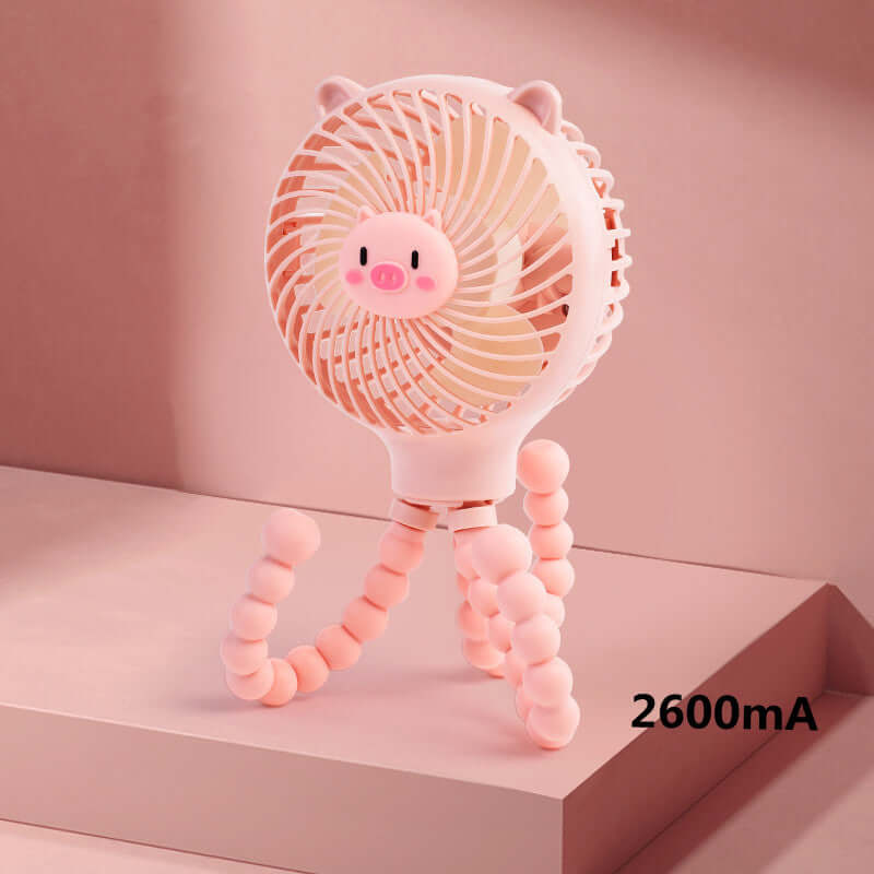 Poussette Poulpe Petit Ventilateur De Poche Usb Charge Silencieux Grand - capacité Poussette Pour Bébé - DBMP (Electronics And More Store)