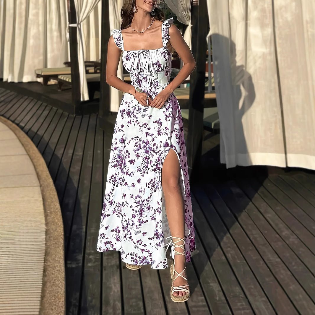 Summer New Womens Floral Print Long Dress - DBMP Shop